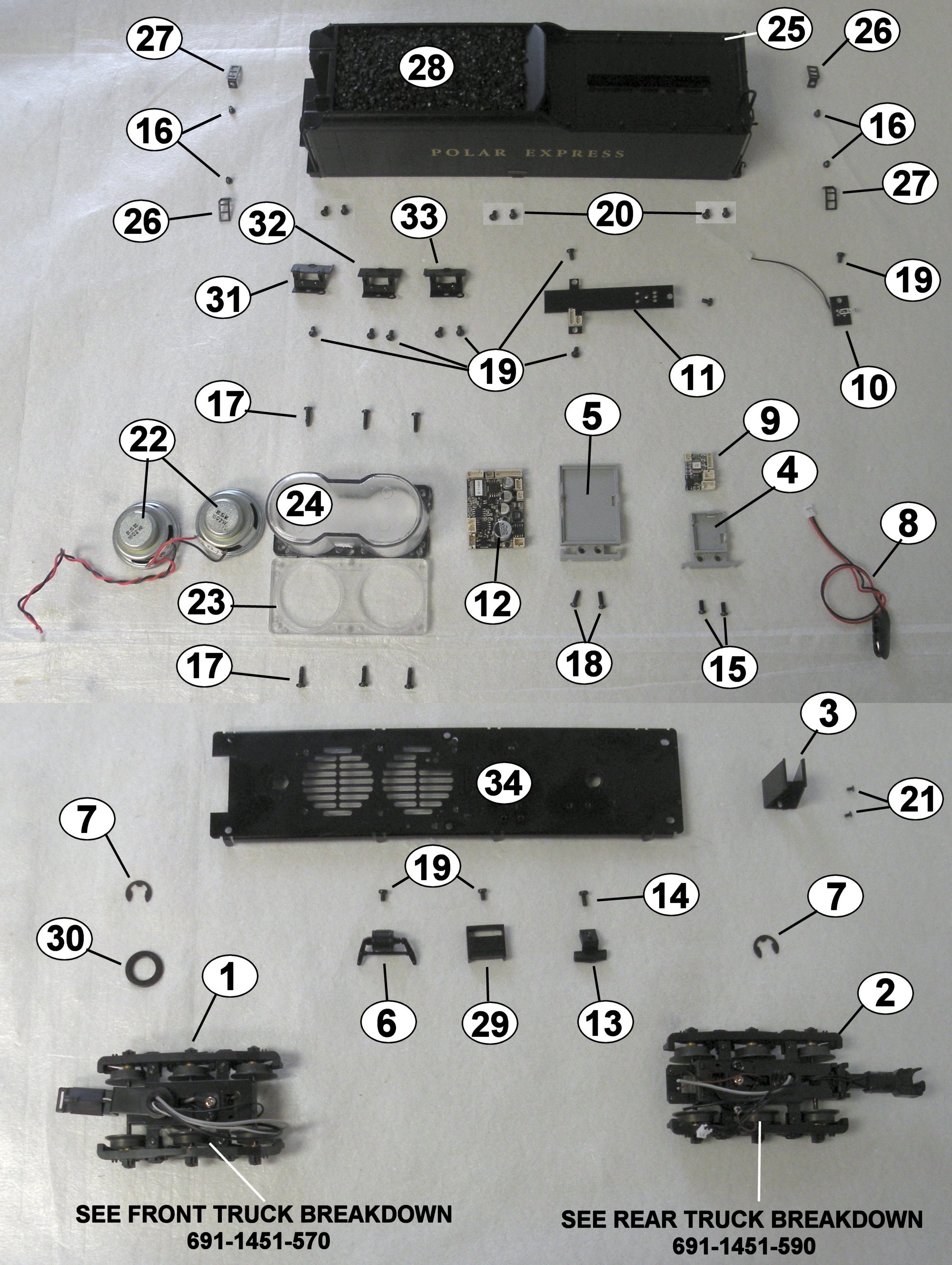Lionel polar express parts new arrivals